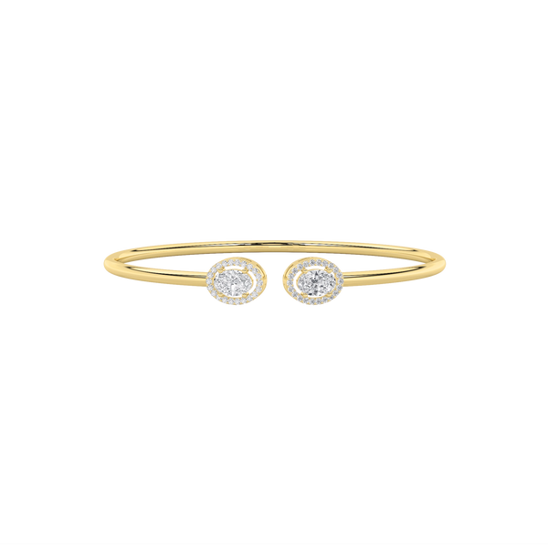 Juniper Diamond Open Top Oval Bangle