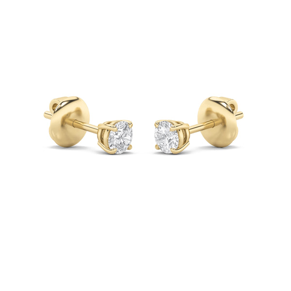 Dainty Orb Stud Earrings 2 Carat