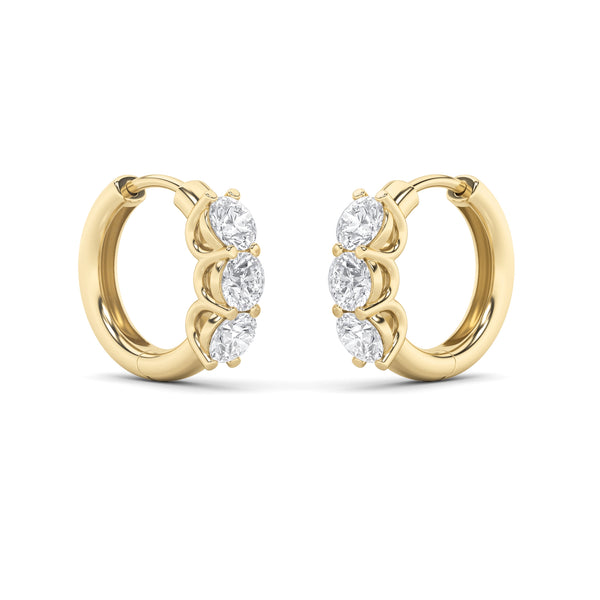 Trio Of Light Bali Earrings