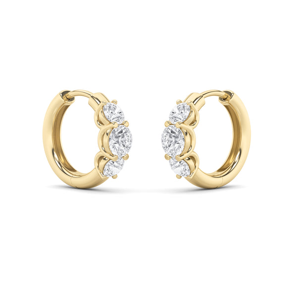 Gleaming Trio Bali Earrings