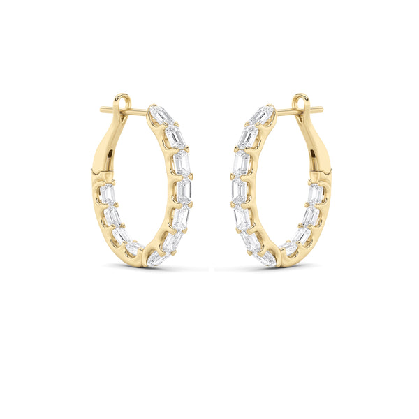 Stellar Eternity Hoop Earrings