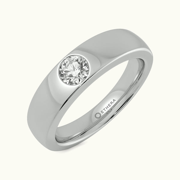 Solitaire Whisper Men's Ring