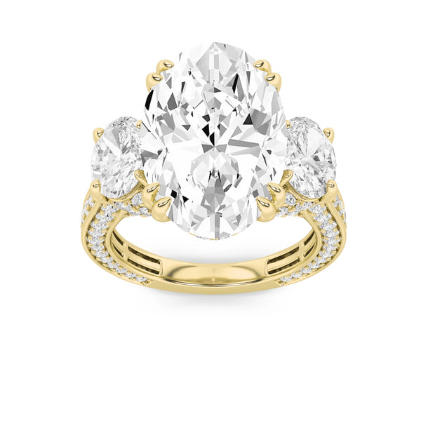 Triple Radiance Cocktail Ring