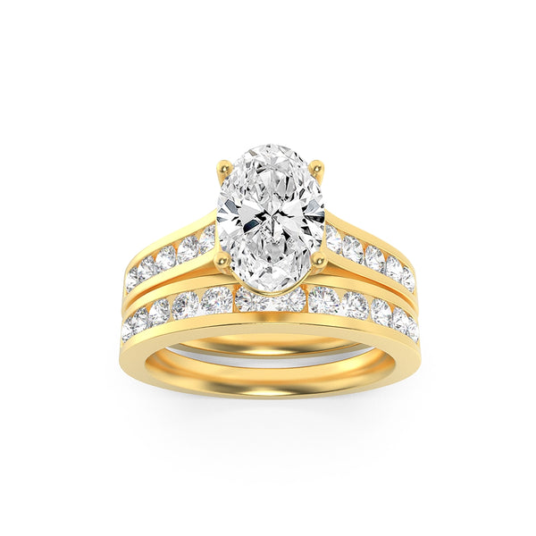 Celestial Union Bridal Ring Set
