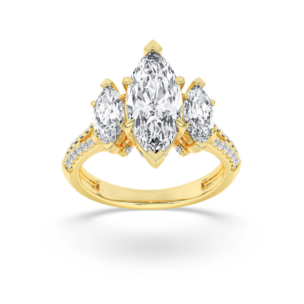 Trinity Of Sparkle 5 Stone Ring
