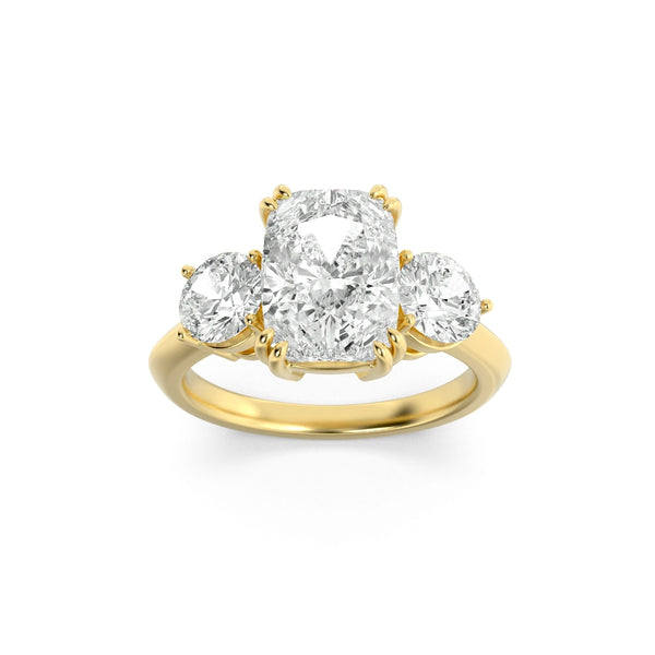 Triumphant Glow 3 Stone Ring