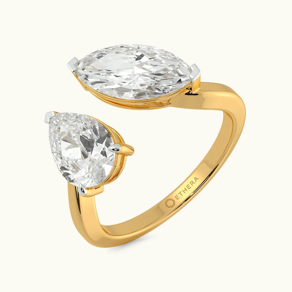 Two Of A Kind Toi et Moi Ring