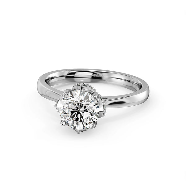 Blooming Solitaire Ring