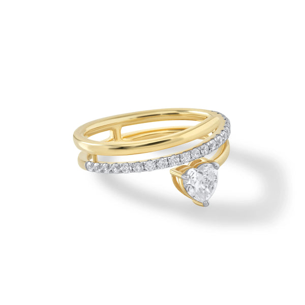 Heartfelt Majesty Solitaire Ring