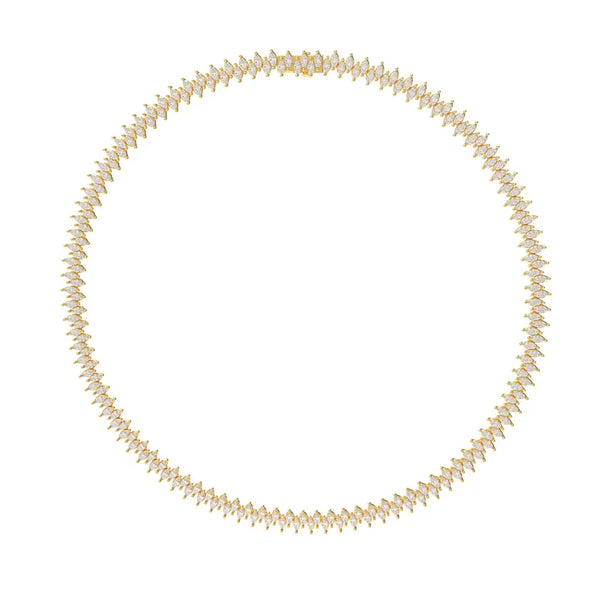 Moonlit Marquise Tennis Necklace