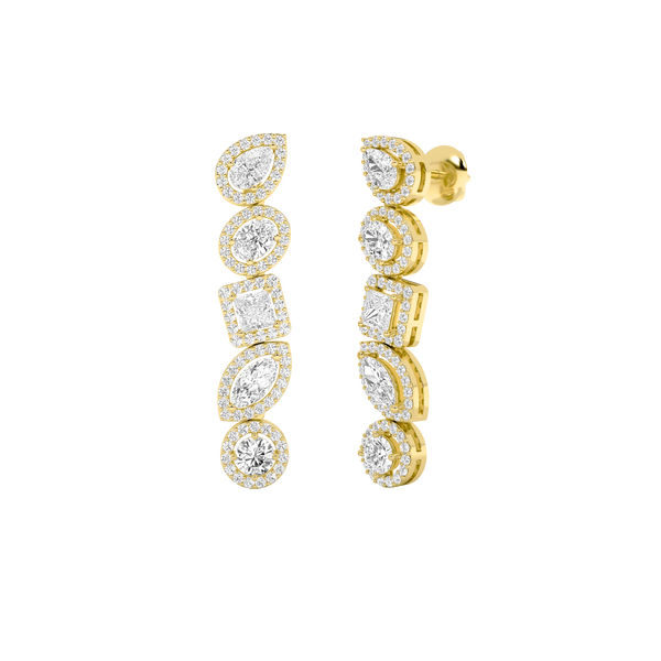 Diamond Horizon Drop Earrings