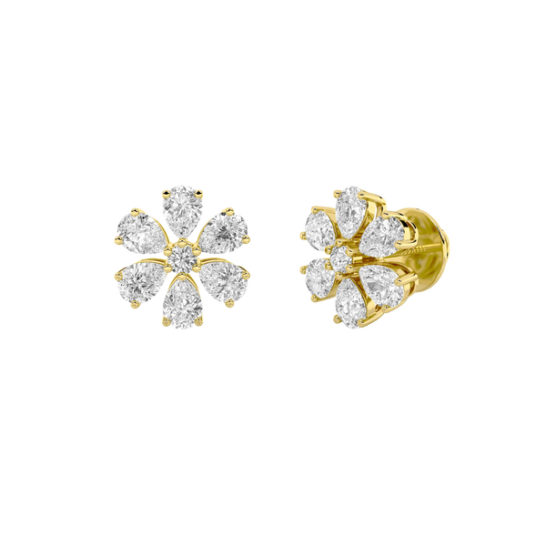 Blossoming Floral Stud Earrings