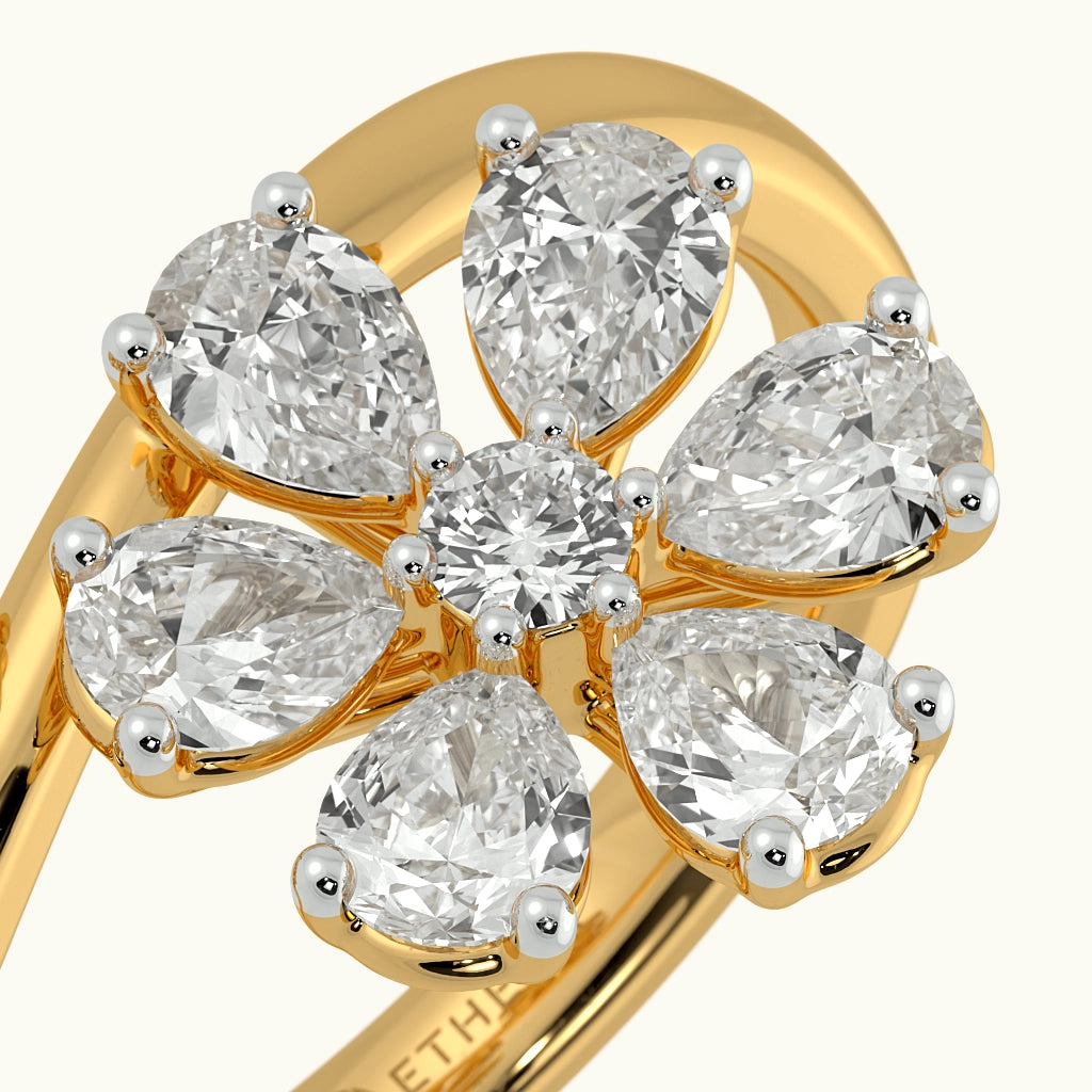 Lush Petals Floral Ring Image 3