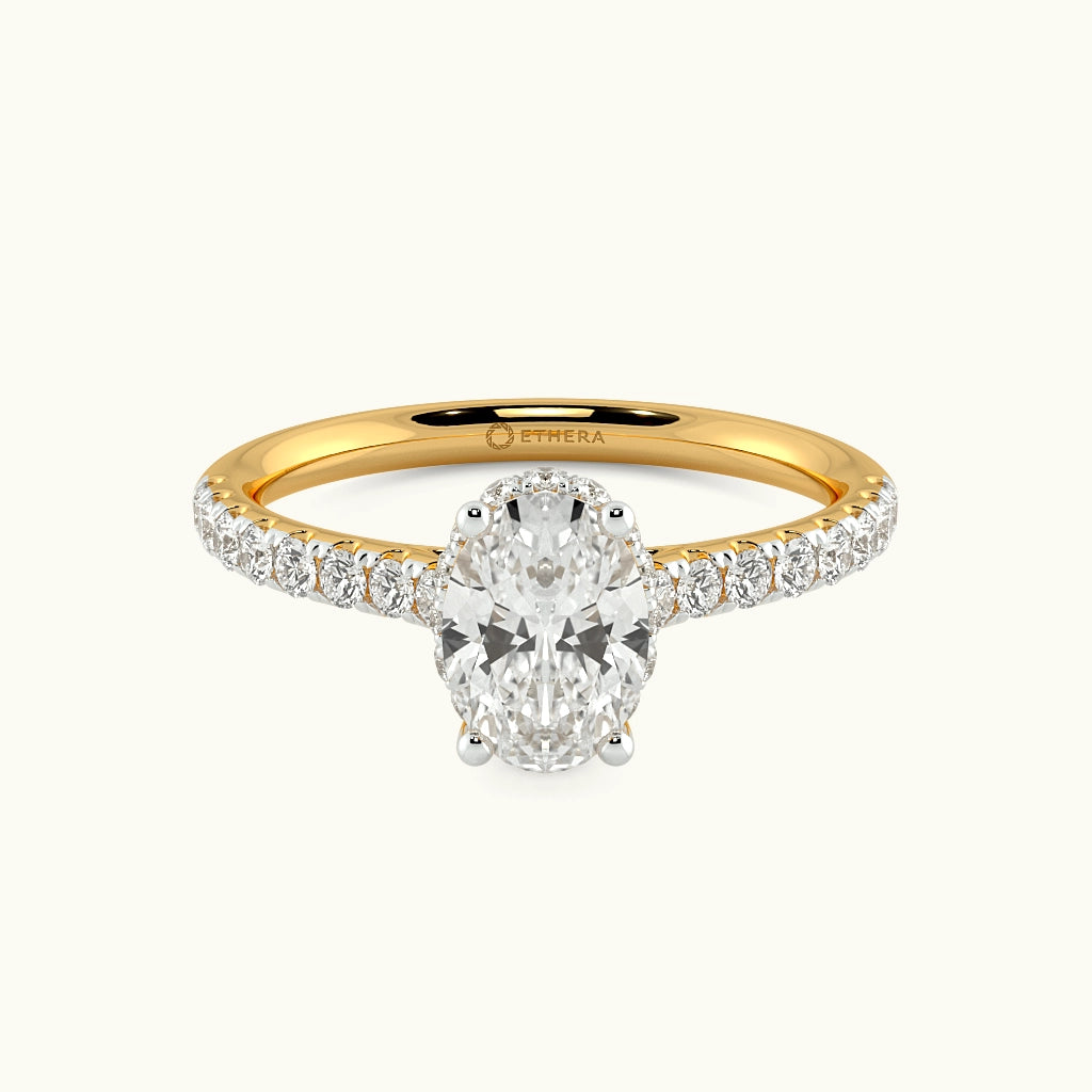 Eternal Oval Solitaire Ring Image 4