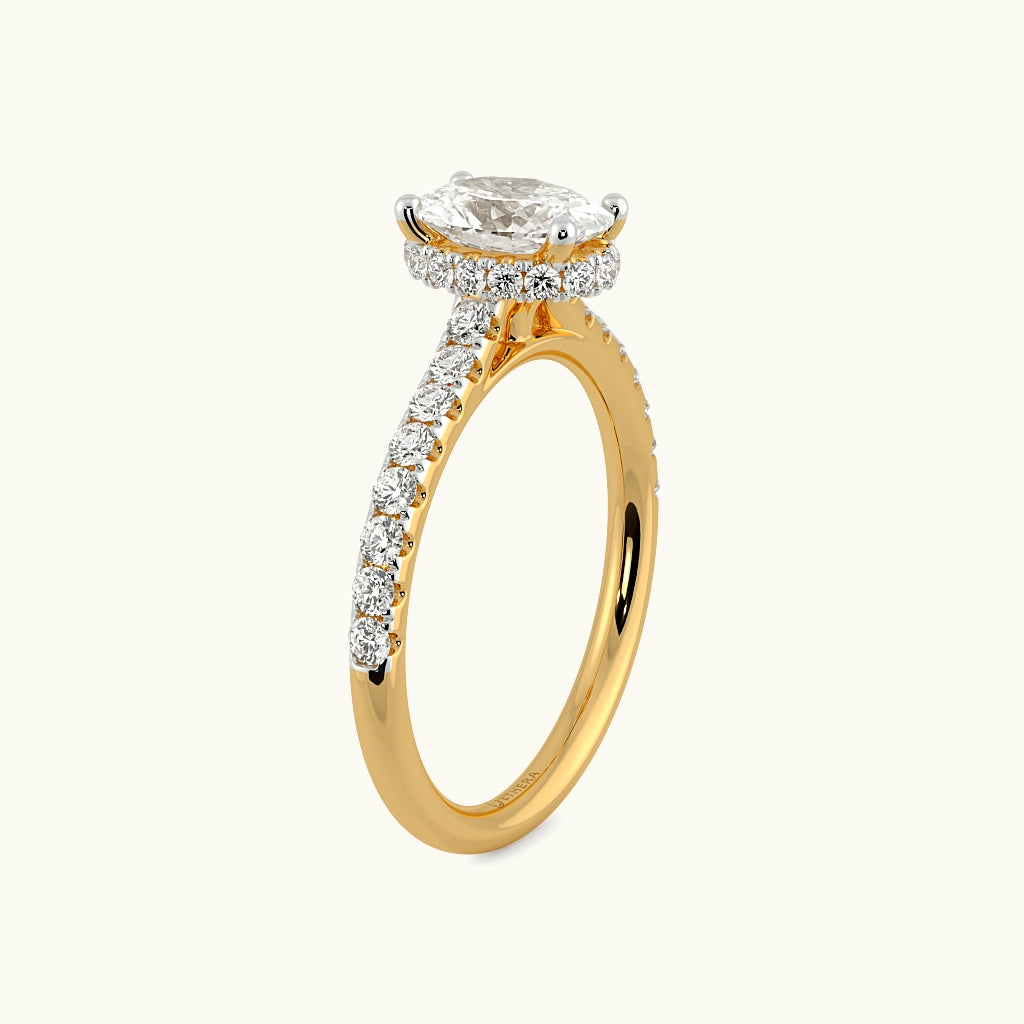 Eternal Oval Solitaire Ring Image 5