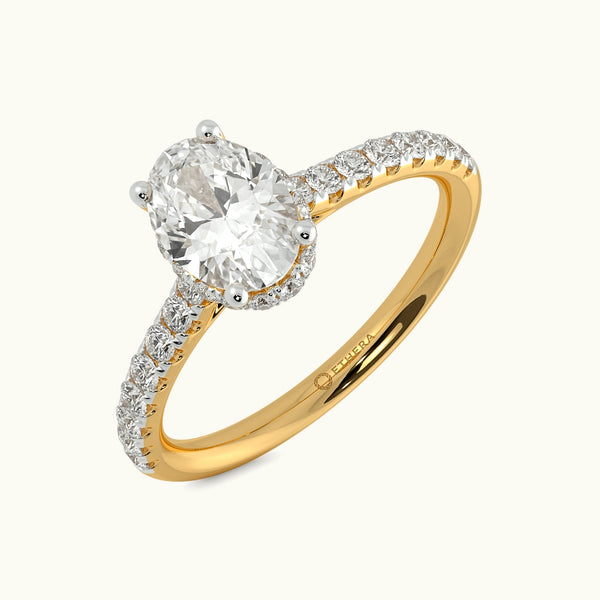 Eternal Oval Solitaire Ring Image 1