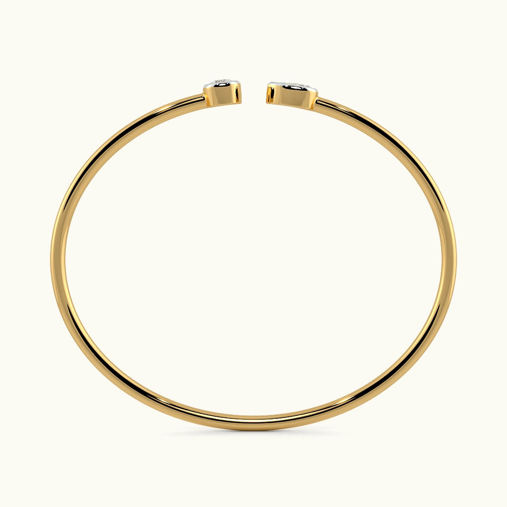 Free Spirit Open Top Oval Bangle Image 3