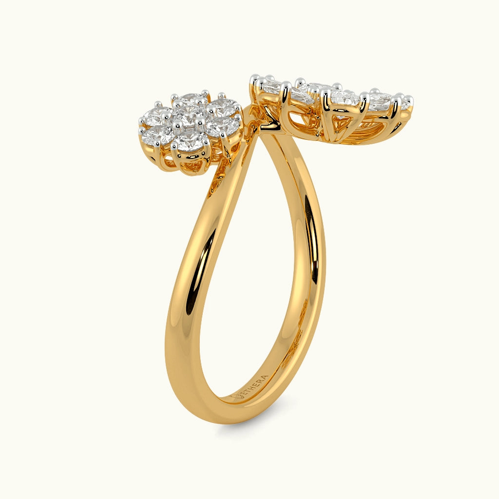Lush Petals Floral Ring Image 5