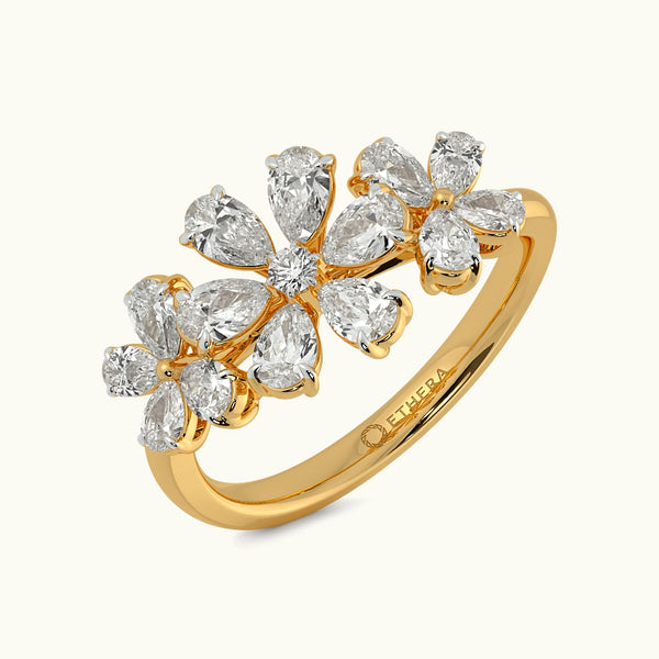 Fleur De Lis Floral Ring