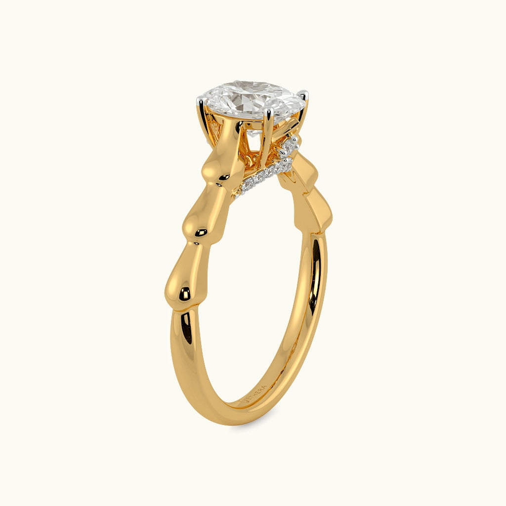 Grooved Brilliance Solitaire Ring Image 5