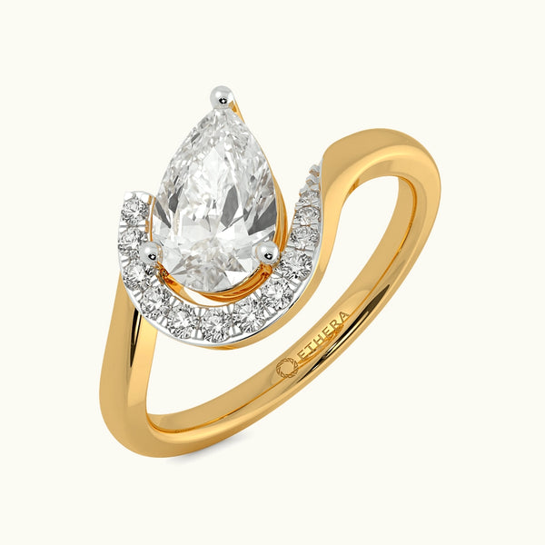 Opulent Curves Solitaire Ring Image 1