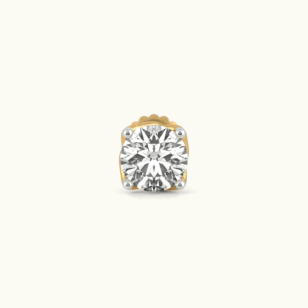 Pure Elegance Solitaire Stud Earrings Image 3