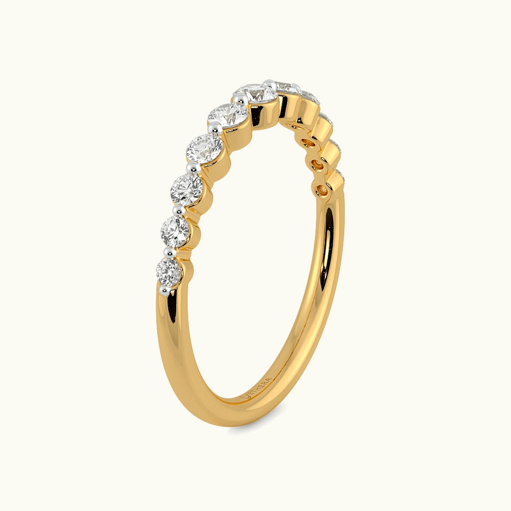 Golden Cascade Eternity Band Image 5