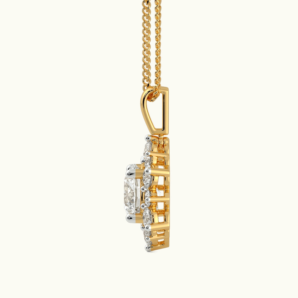 Queen's Treasures Halo Pendant Image 4