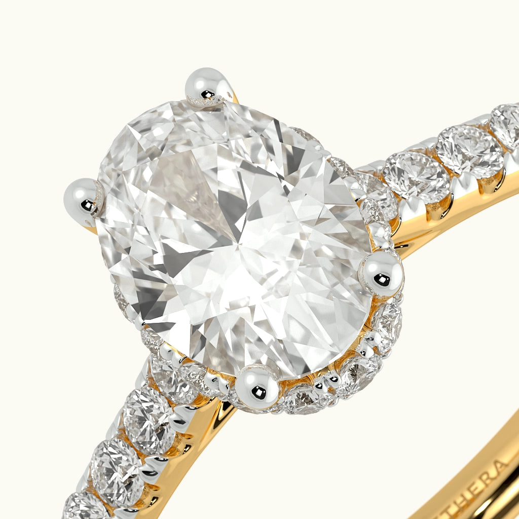 Eternal Oval Solitaire Ring Image 3