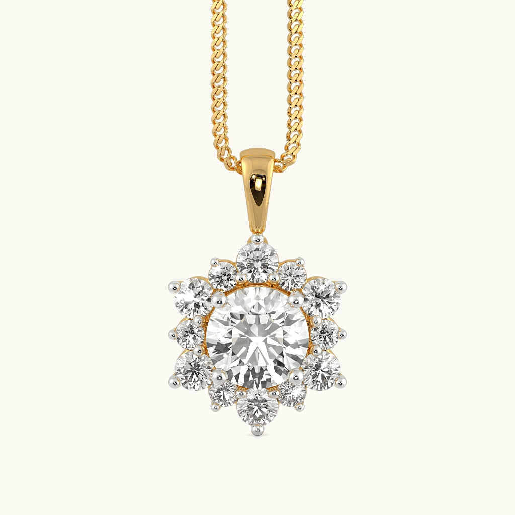 Queen's Treasures Halo Pendant Image 3