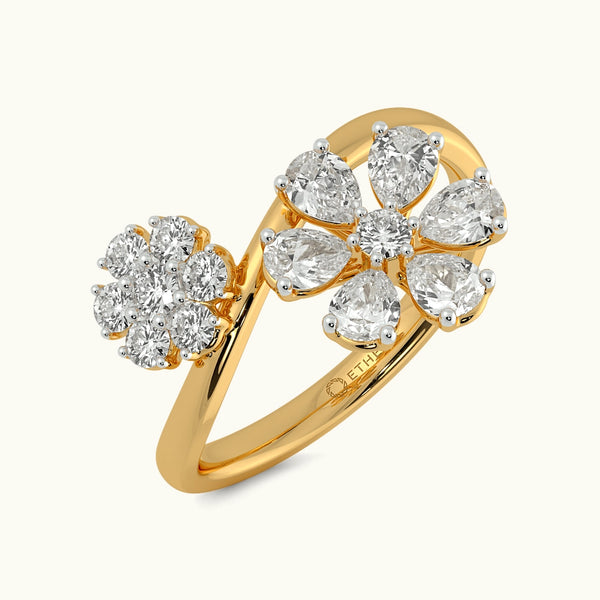 Lush Petals Floral Ring Image 2
