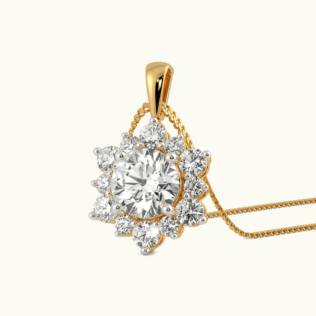 Queen's Treasures Halo Pendant Image 1
