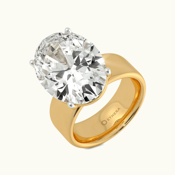 Rock And Roll Solitaire Ring