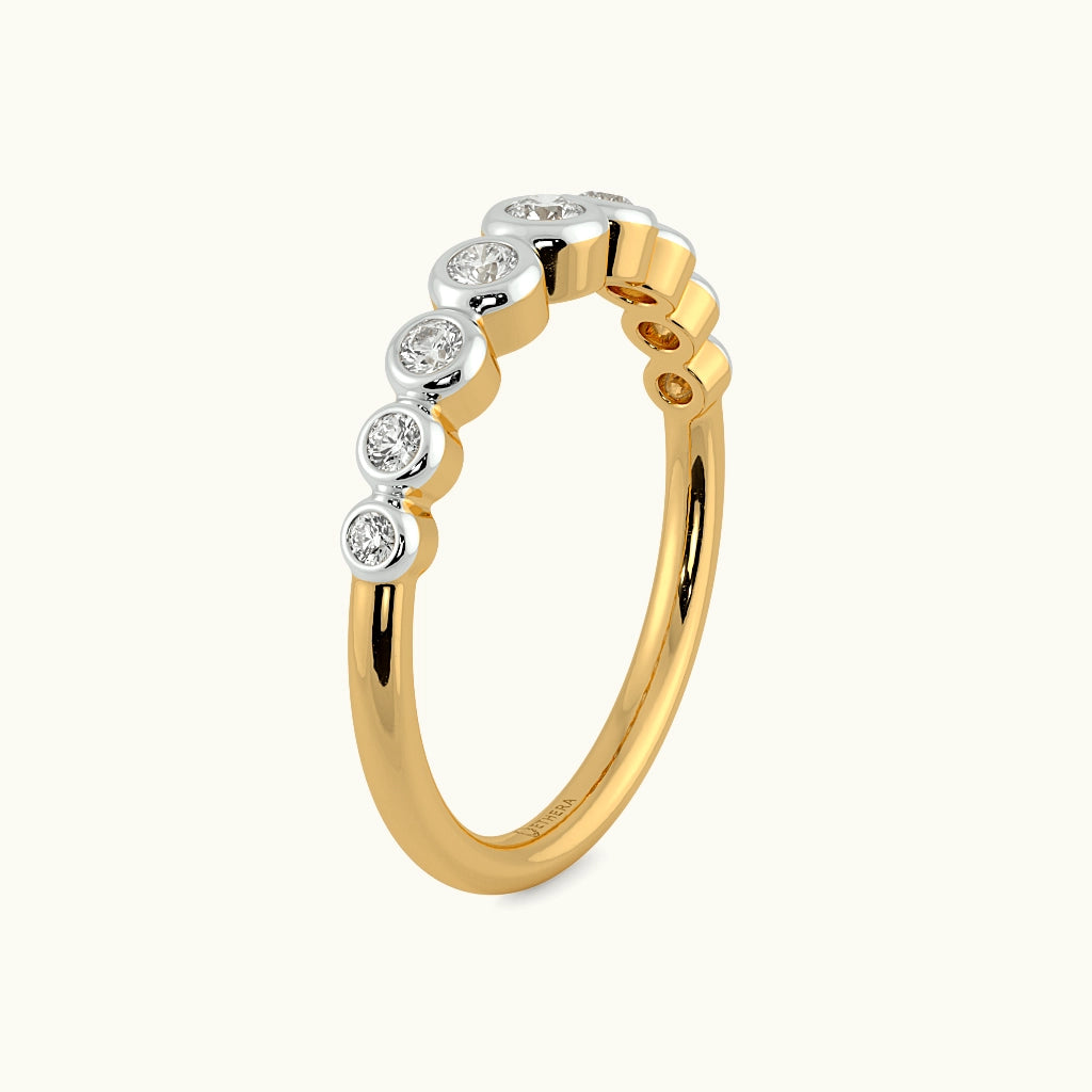 Bezel Cascade Eternity Band Image 5